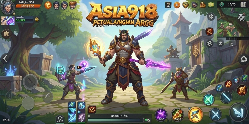 Tangkapan layar dari gameplay memukau dalam ASIA918.