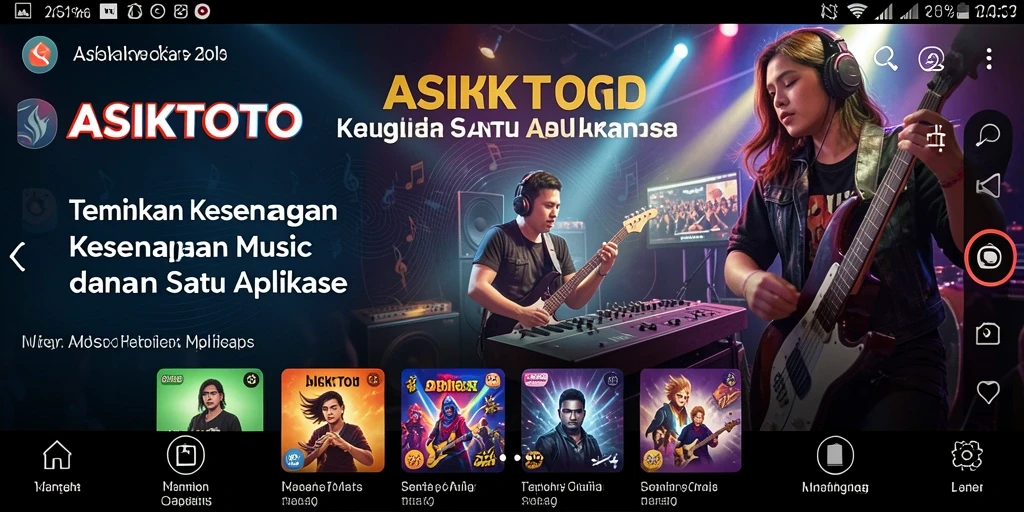 Screenshot gameplay ASIKTOTO menunjukkan fitur karaoke yang interaktif dan menyenangkan.