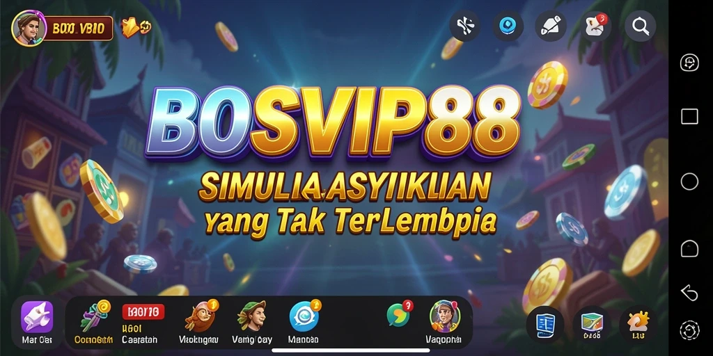 Tangkapan layar gameplay <strong>BOSVIP88</strong> menunjukkan interaksi karakter yang dinamis.