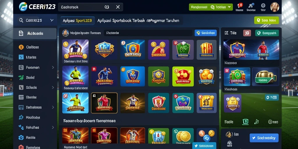 Tampilan visual menarik dari gameplay Sportsbook CERI123 yang interaktif.