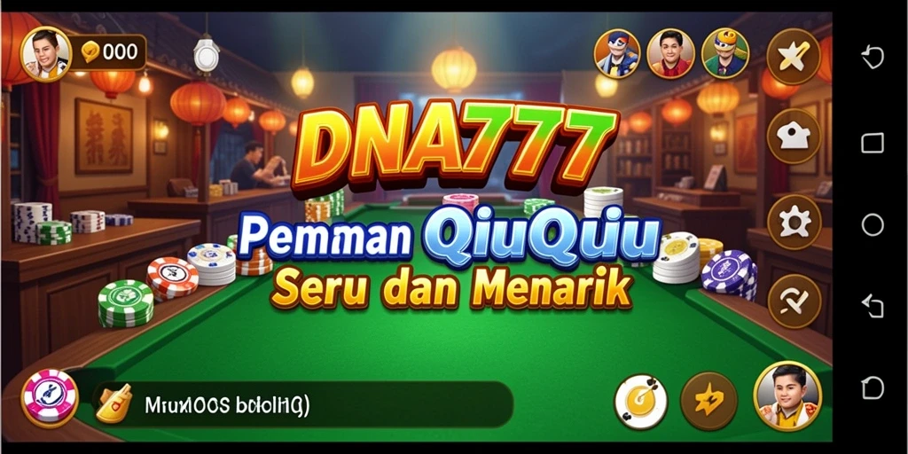 Tampilan gameplay QiuQiu yang mengasyikkan di DNA777.