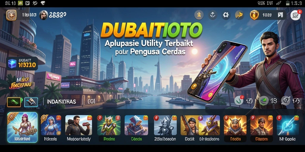 Tampilan screenshot DUBAITOTO yang menunjukkan antarmuka aplikasi.