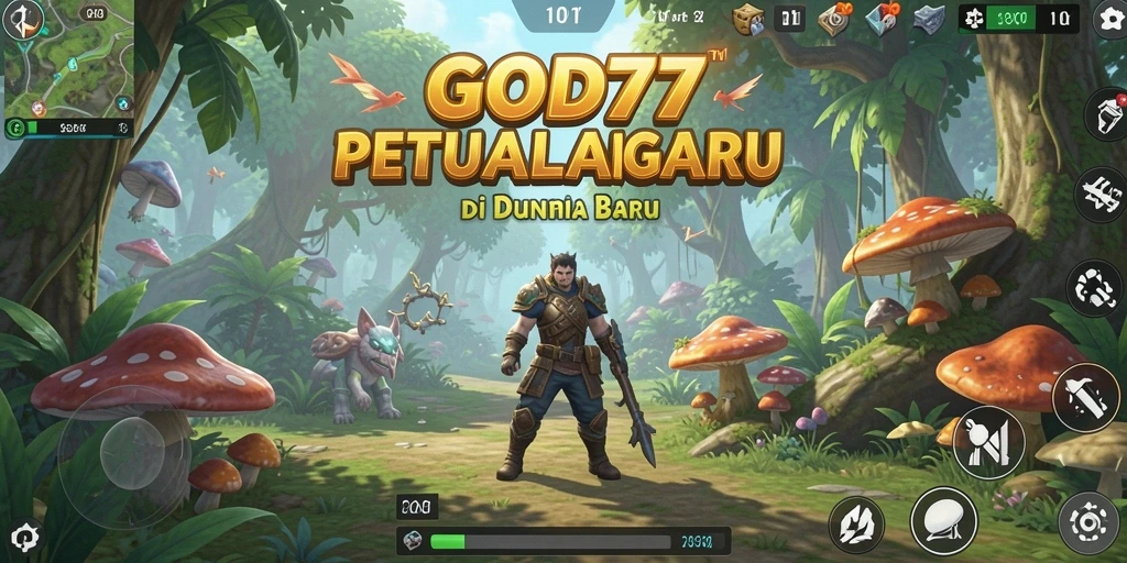Tampilan gameplay GOD77 yang penuh aksi dan eksplorasi seru.