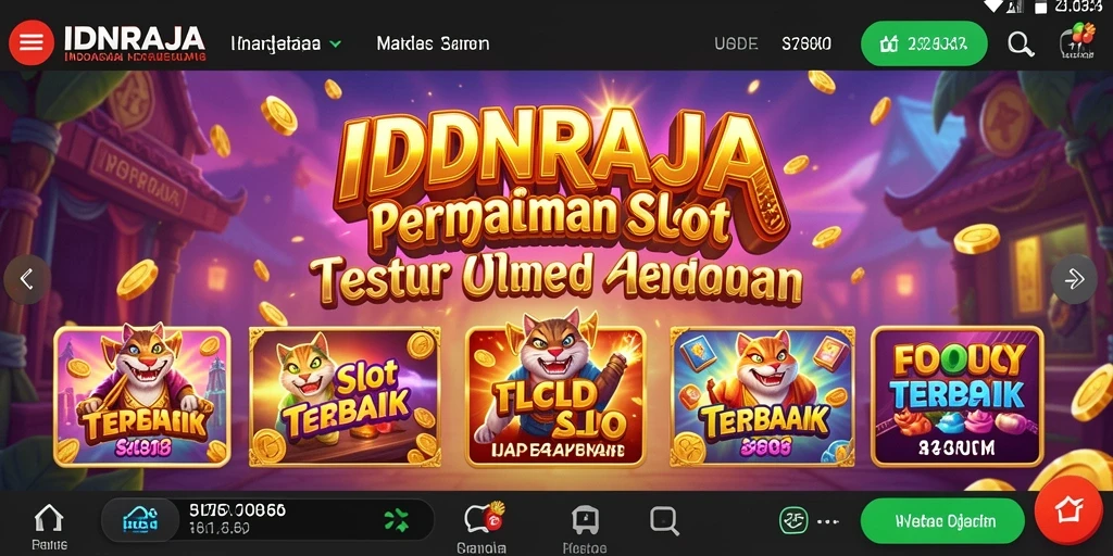 Tampilan gameplay menarik dari IDNRAJA yang penuh warna dan seru.
