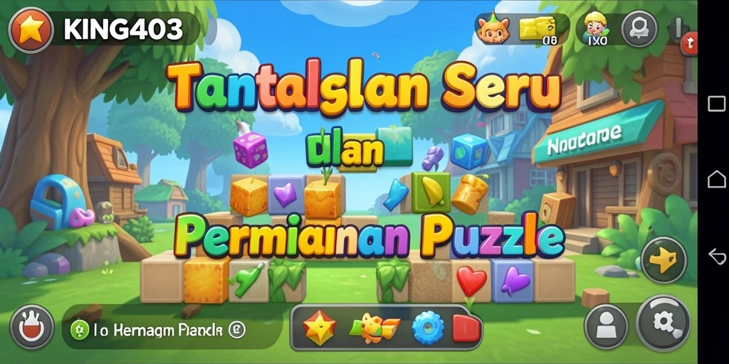 Tangkapan layar dari gameplay KING403 menunjukkan tantangan puzzle yang menarik.