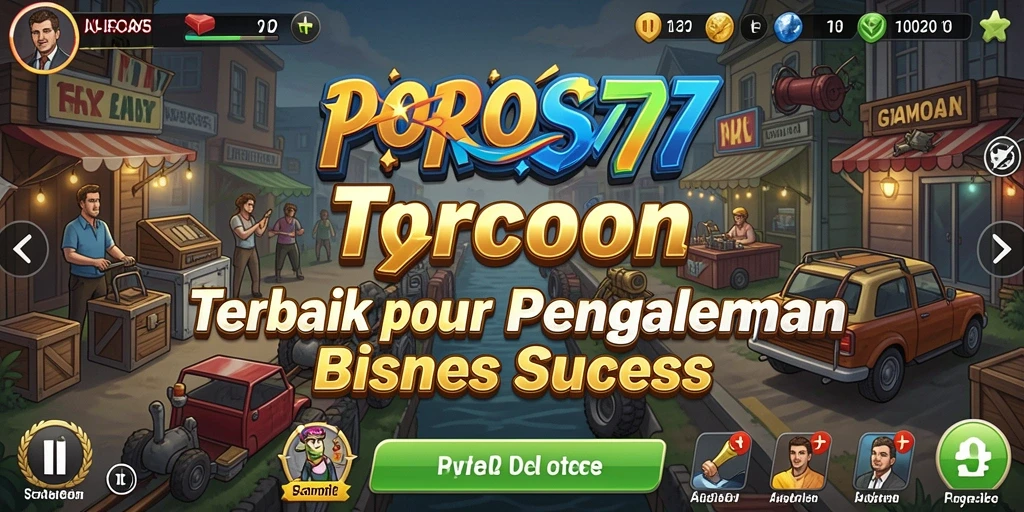 Tangkapan layar POROS77 menampilkan gameplay Tycoon yang menarik.