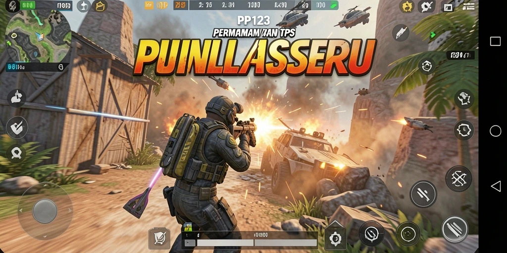 Tampilan gameplay PP123 yang menegangkan dan penuh aksi.